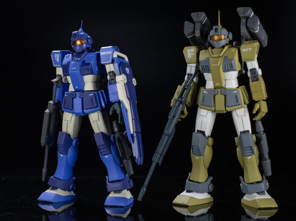 以前アップしたジム・スナイパーとのツーショットです。マルチミサイルランチャーがうらやましかったので、