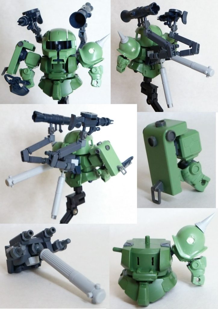本体・スパイク部分を切り落としてビルダーズパーツスパイクを移植。パテ使いてんこ盛りでお送りします。そういえば「HG ジム サンダーボルト」版再販して欲しいなぁ～。