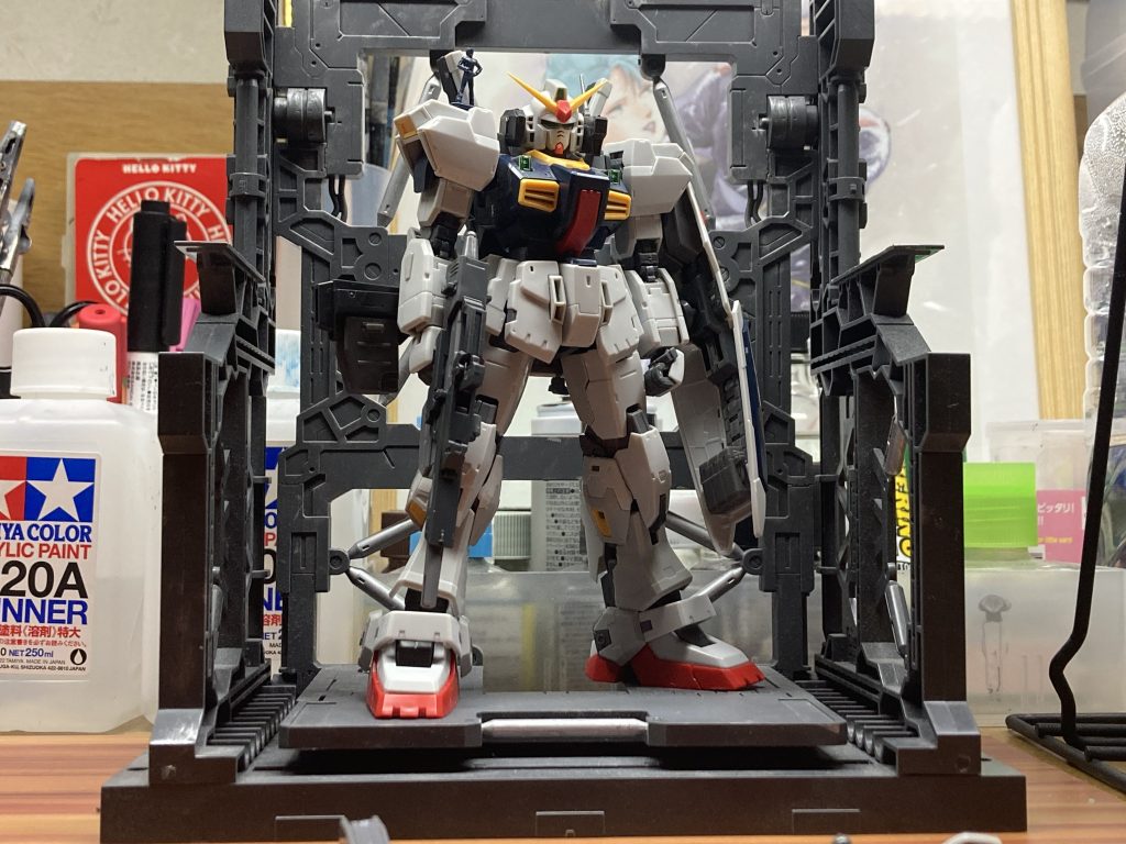 ぱち組み画像です。新しい片刃ニッパーの切れ味はとても鋭くやすりがけがいらなくなるほどでした。