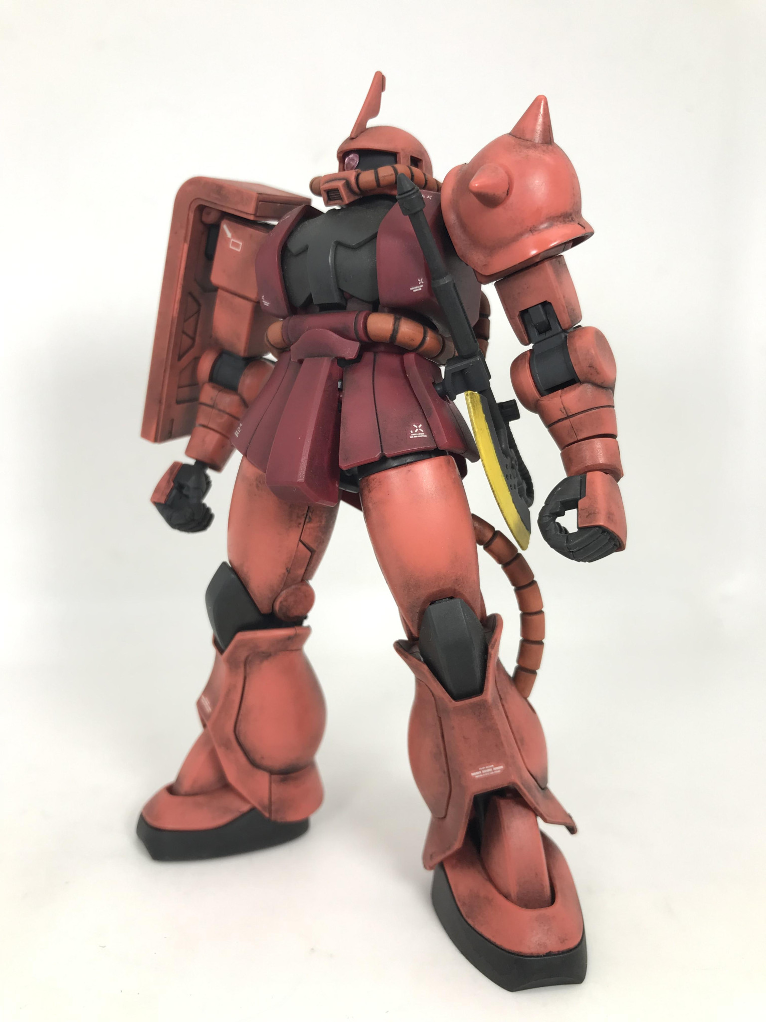 HG ザク 全塗装 改修 ガンプラ 完成品 ウェザリング - おもちゃ