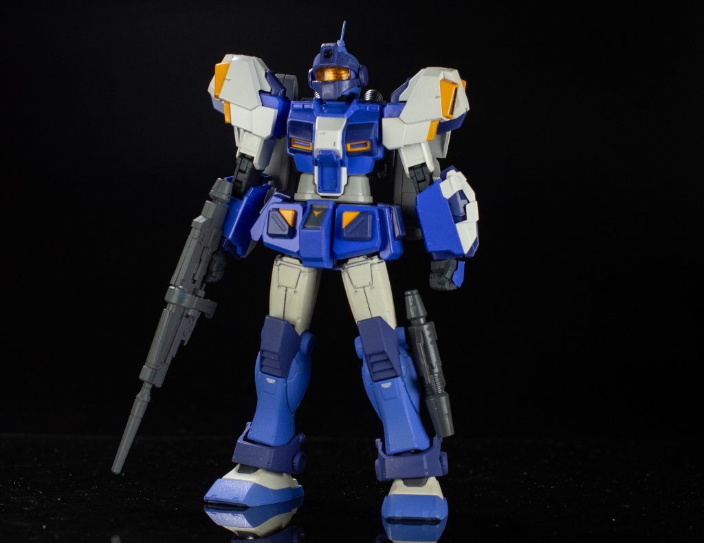 ついでに増加装甲をつけた感じで、アーマード高機動型ジム・スナイパーというのも調子に乗って作ってみました