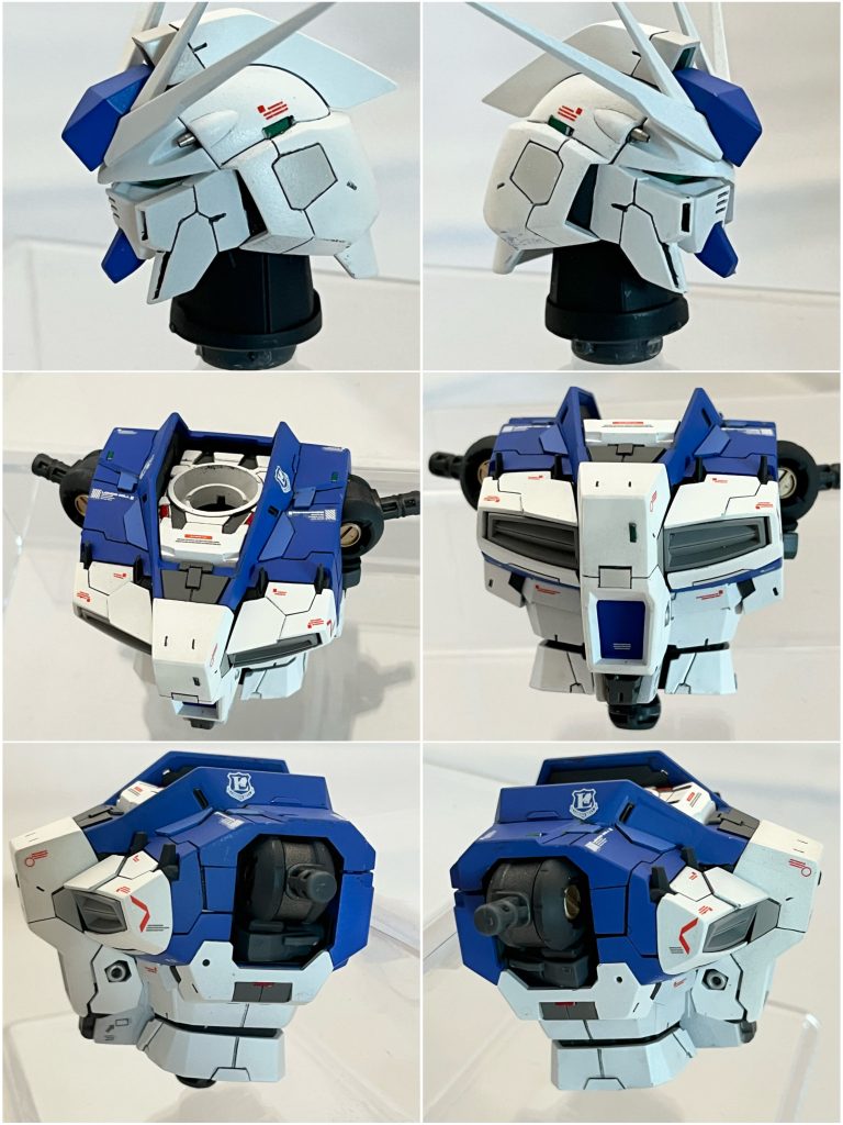 頭部、胸部のアップです。