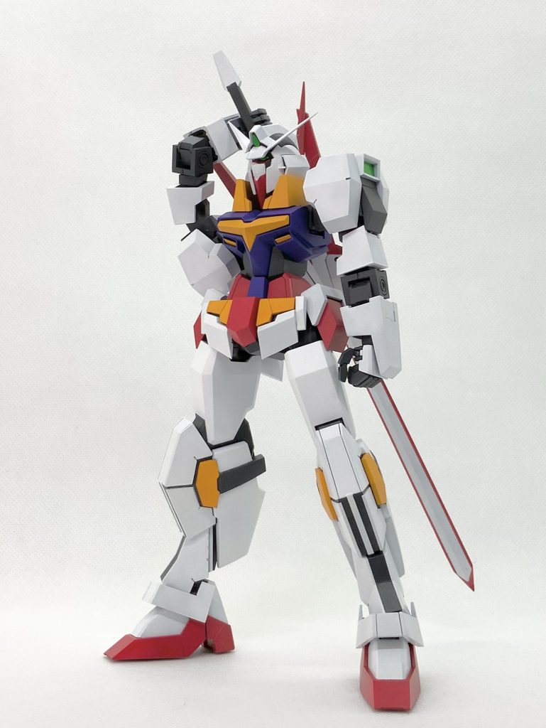 抜刀!これまた二重関節の恩恵です。