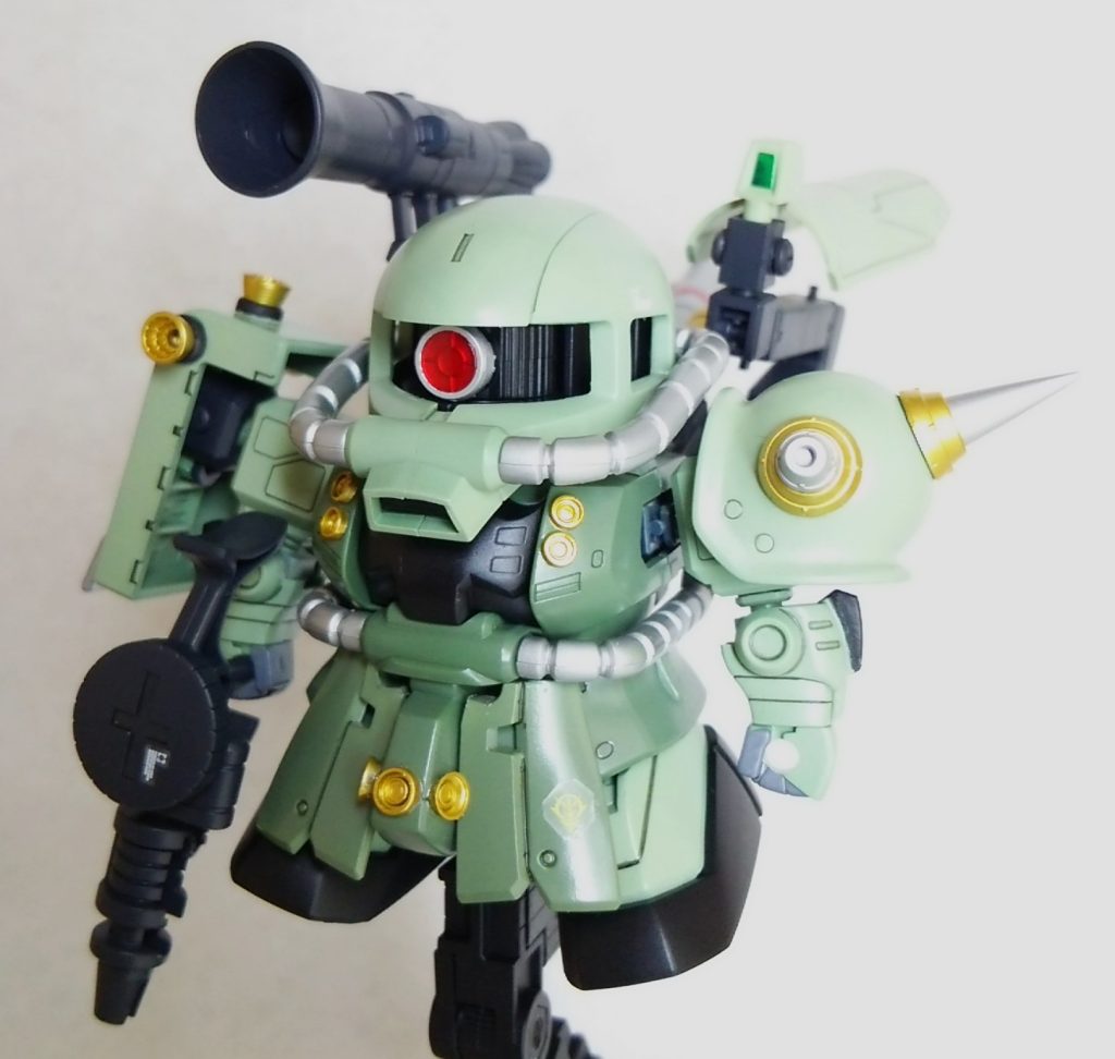 全体エアブラシ塗装、細かい場所は筆塗り。墨入れ、デカール少々貼り付け、半光沢トップコート仕上げ