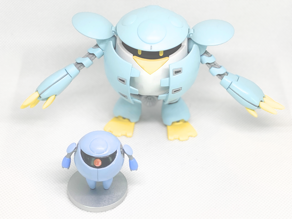 色は淡い青色の紫陽花などをイメージし、黄色は薄めのバナナ色、灰色はより薄めのニュートラルグレーにしました。プチカプルはユニコーン版のカプールの配色にしました。