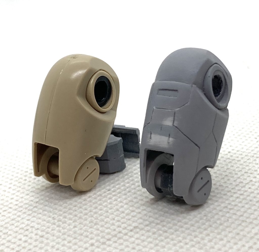 太ももは2ミリ延長。スジボリ等でディテールも追加しました。