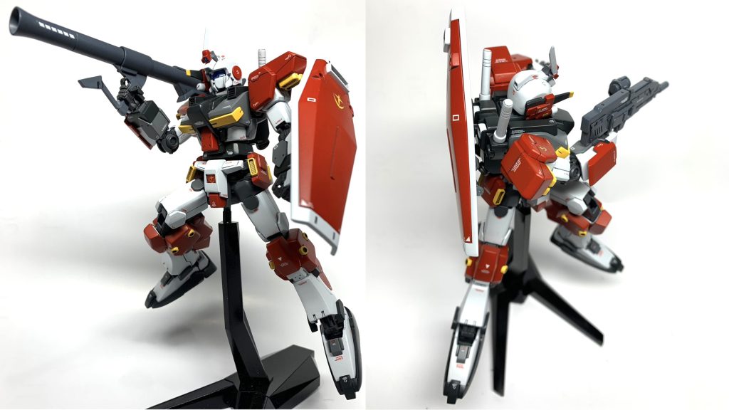 リヴァイブガンダムを芯にしているので、様々なアクションポーズが出来ます。