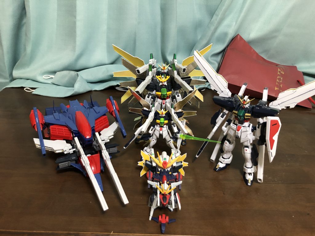 DX全員集合。好きな機体は幾つでも買いたくなるからね‥仕方ないね。