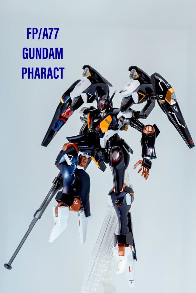 デモーニッシュな機体やはり黒系が似合うと思うのでド定番ですがプリズムブルーブラックをメインに関節類はスーパーカッパーを使って仕上げてみました。