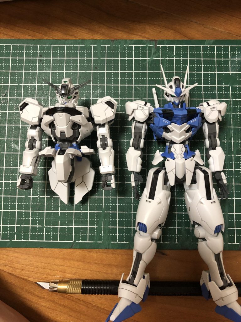頭頂高の確認中。なるべく合わせたいと思いました。