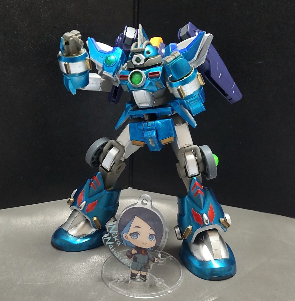 デミトレーナーによるスコープドッグの作品は数多くあったので、それらとは違った何かを!と考えて行き着いた答えがこの鉄人っぽい奴でしたが個人的には良く出来たと思います。……ブラックオックスタイプも必要になるのかな?