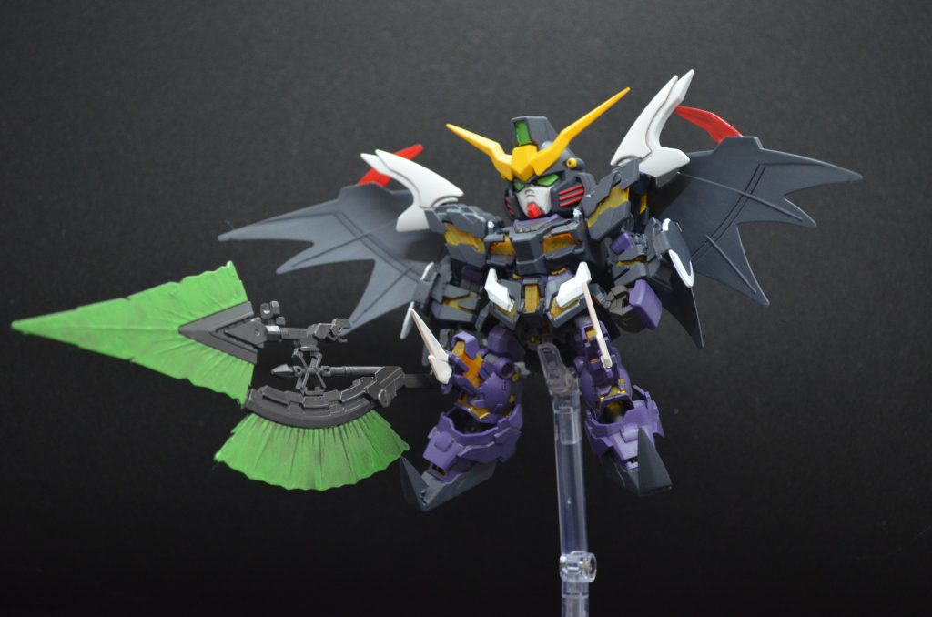 ハイパービームジャベリンを持たせて。鎌ではありませんが、これはこれで迫力があると思っています。