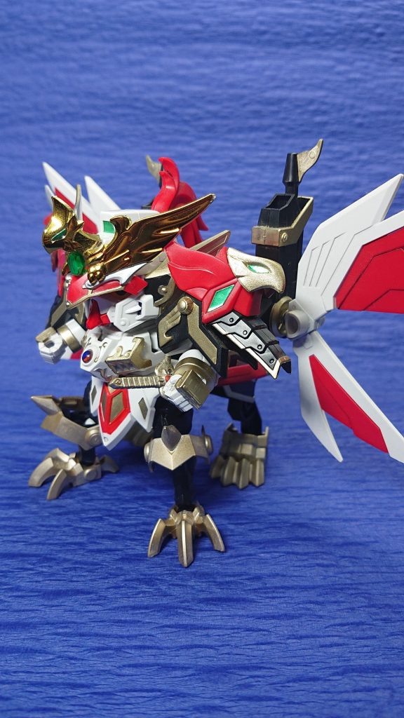 龍馬凰形態です。バトルマスク+バイザーでメカクレになってだいぶカッコよいですね。