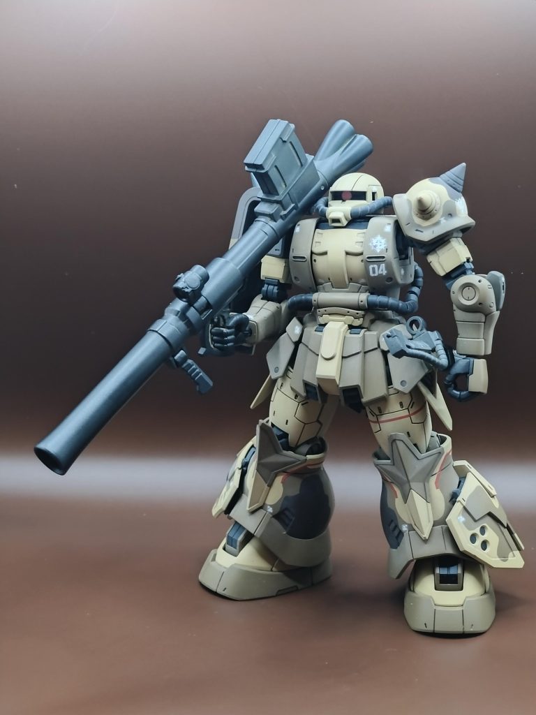 前回のエグバ機同様、迷彩はすべて塗装で再現しました。