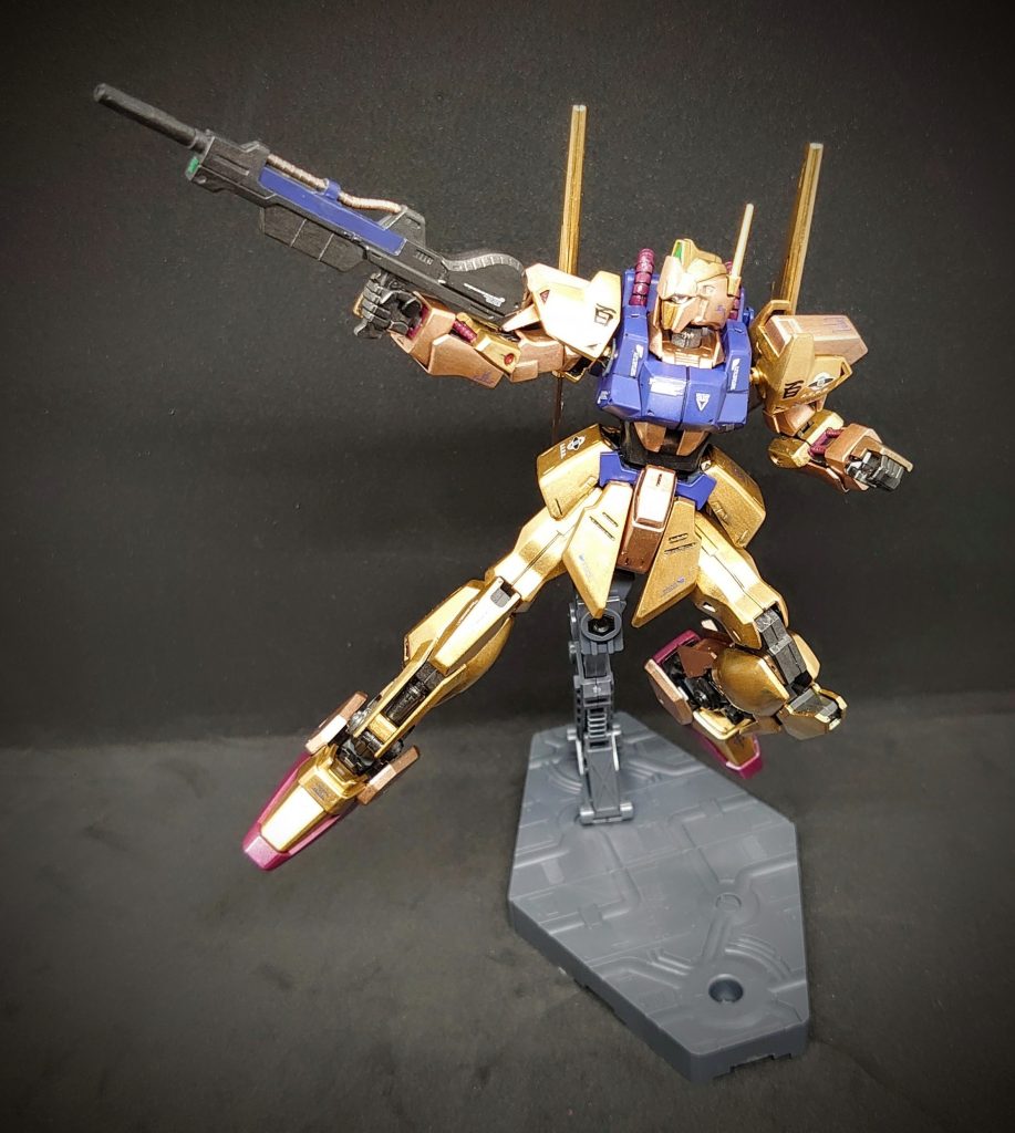 稼働が良く、ポージングが楽しめました（センスは無いですが）SEED撃ちも決まります(笑)また、塗装も楽しめるキットでした最後までご覧いただき、感謝です！
