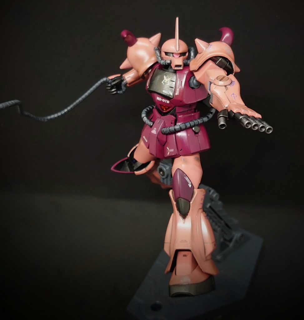 腰の動力パイプが干渉して地上専用機なのに、しゃがみ系のポーズが取りにくい💦残念ポイントはここくらいですかね？