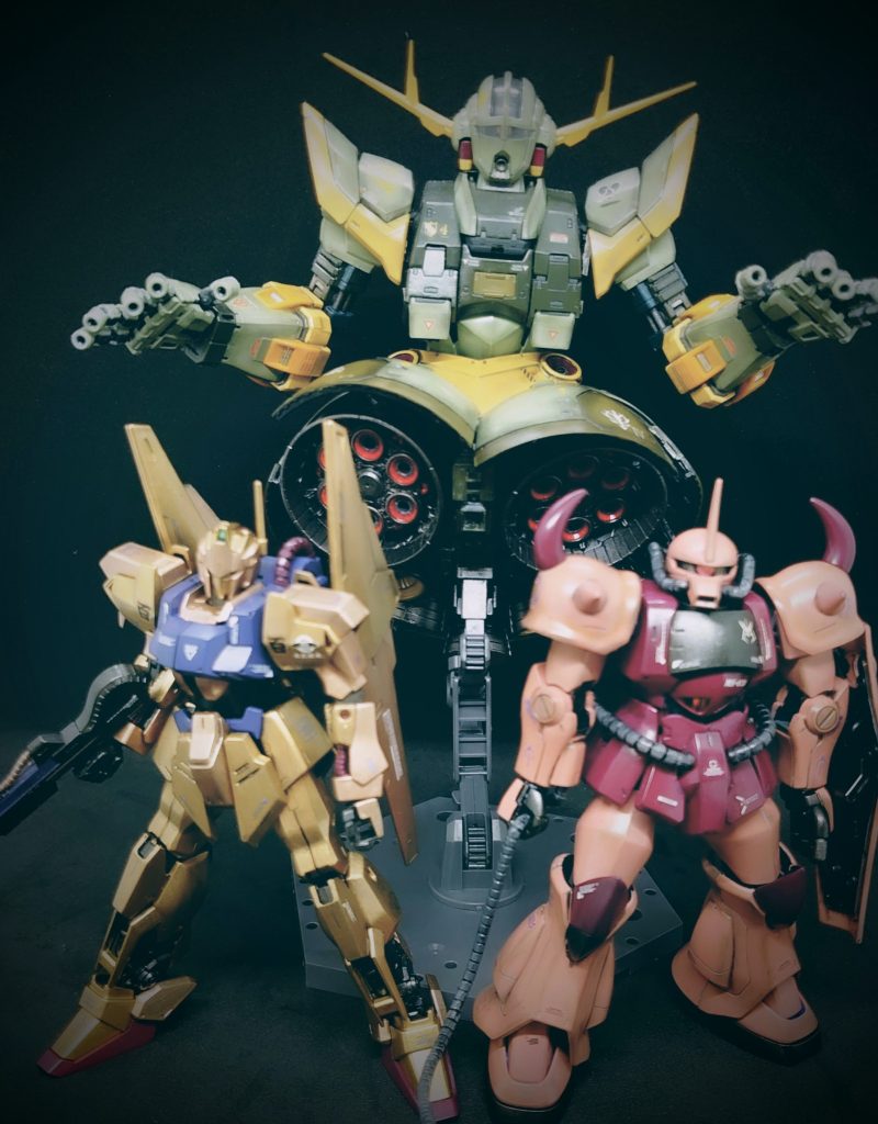 最後に手持ちでシャアの乗っていたMSで記念撮影ピンボケになってしまった(^_^;)最後までご覧いただき、感謝です！