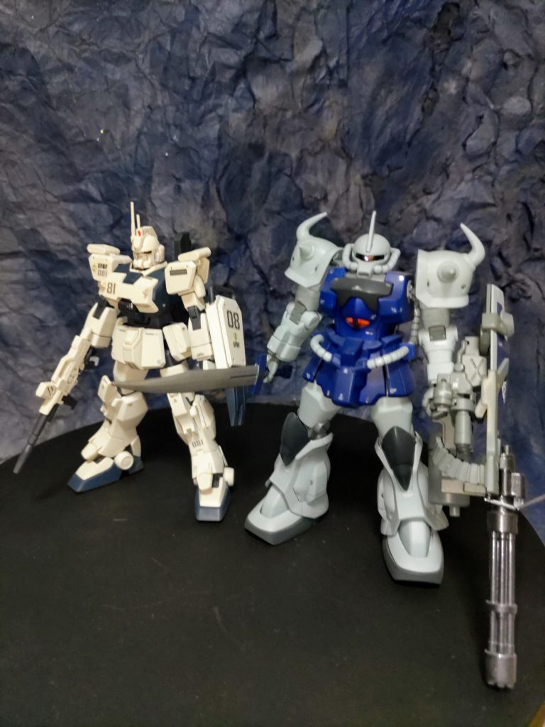 HGUCグフカスタムとツーショット