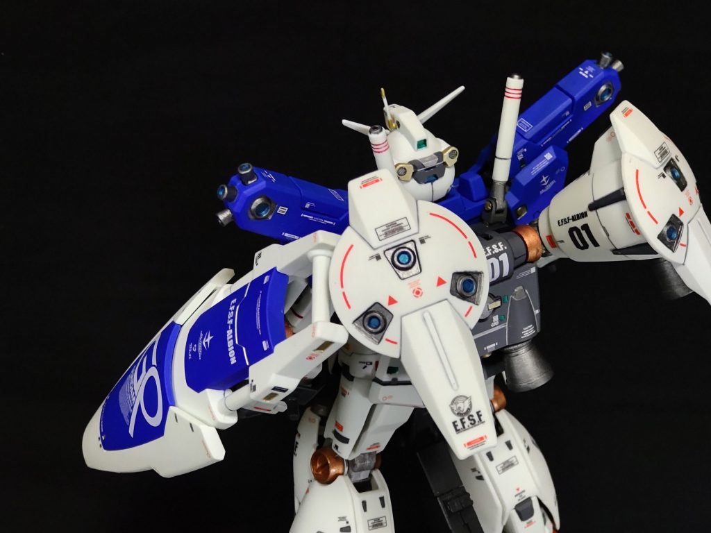 後ろもアップ、ユニバーサルブーストポッド、情報量をデカールで補ってみました。