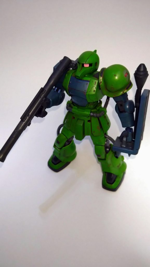 全塗装＋プラ版でちょこっとディテールアップ＋ほんのりダメージを入れました。