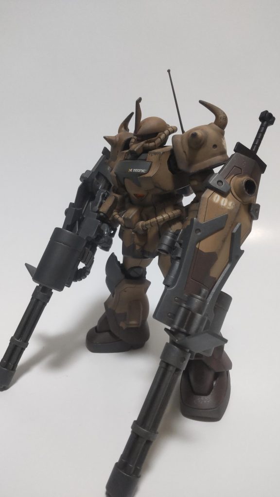 グフカスタム“漢の浪漫”ダブルガトリング–3枚目/制作者：うなまる