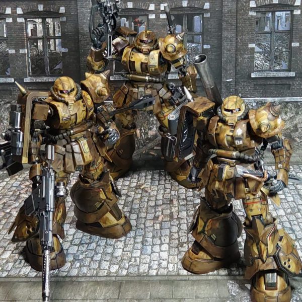 高機動型ザク地上用(ウォルド機＆セルマ機)　サザンクロス隊、出撃す❗