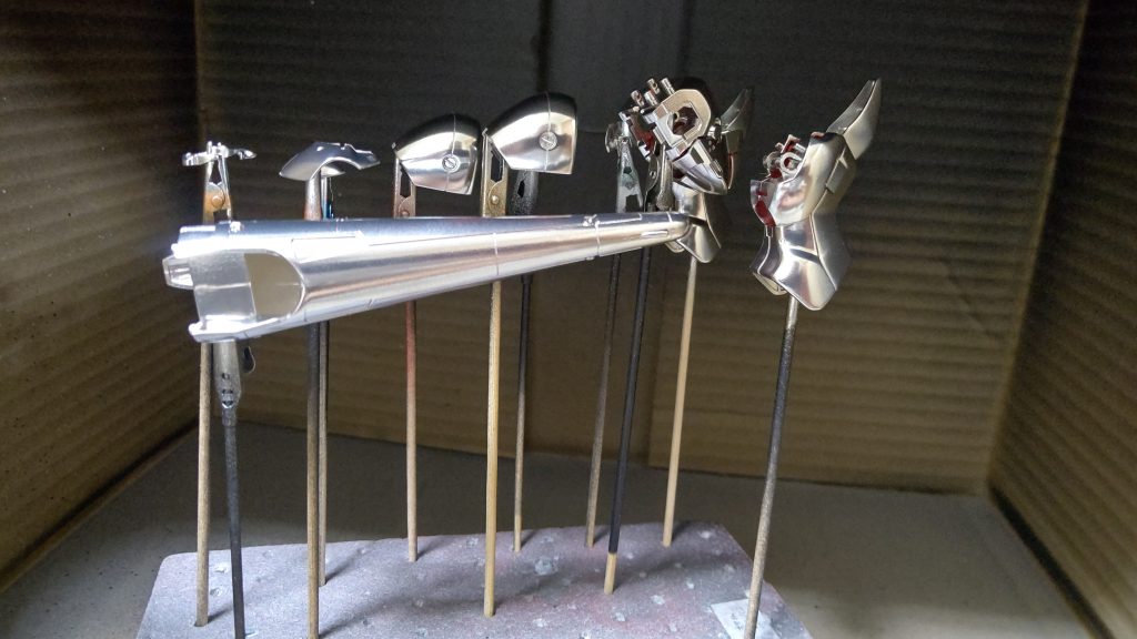 下地のメッキシルバー!シュツルムブースターでほぼ1本使ったのは驚きでした……最後までご覧いただきありがとうございました!