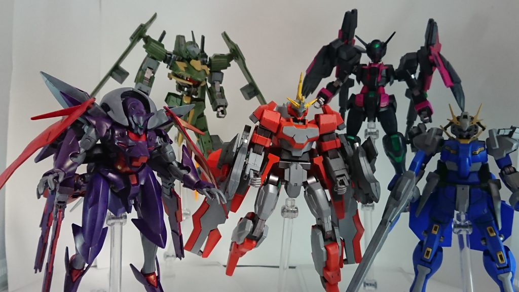 今までの5機並べてここまで揃うと結構スペースとりますが満足