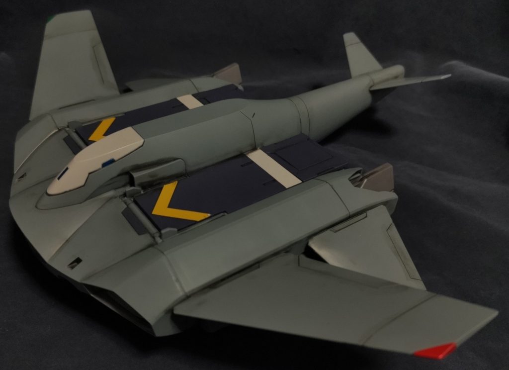 モビルスーツの長距離運用を目的とした、ペイル社製のフライトシステムですね♪素組み＆スミ入れしかしておりません。（笑）