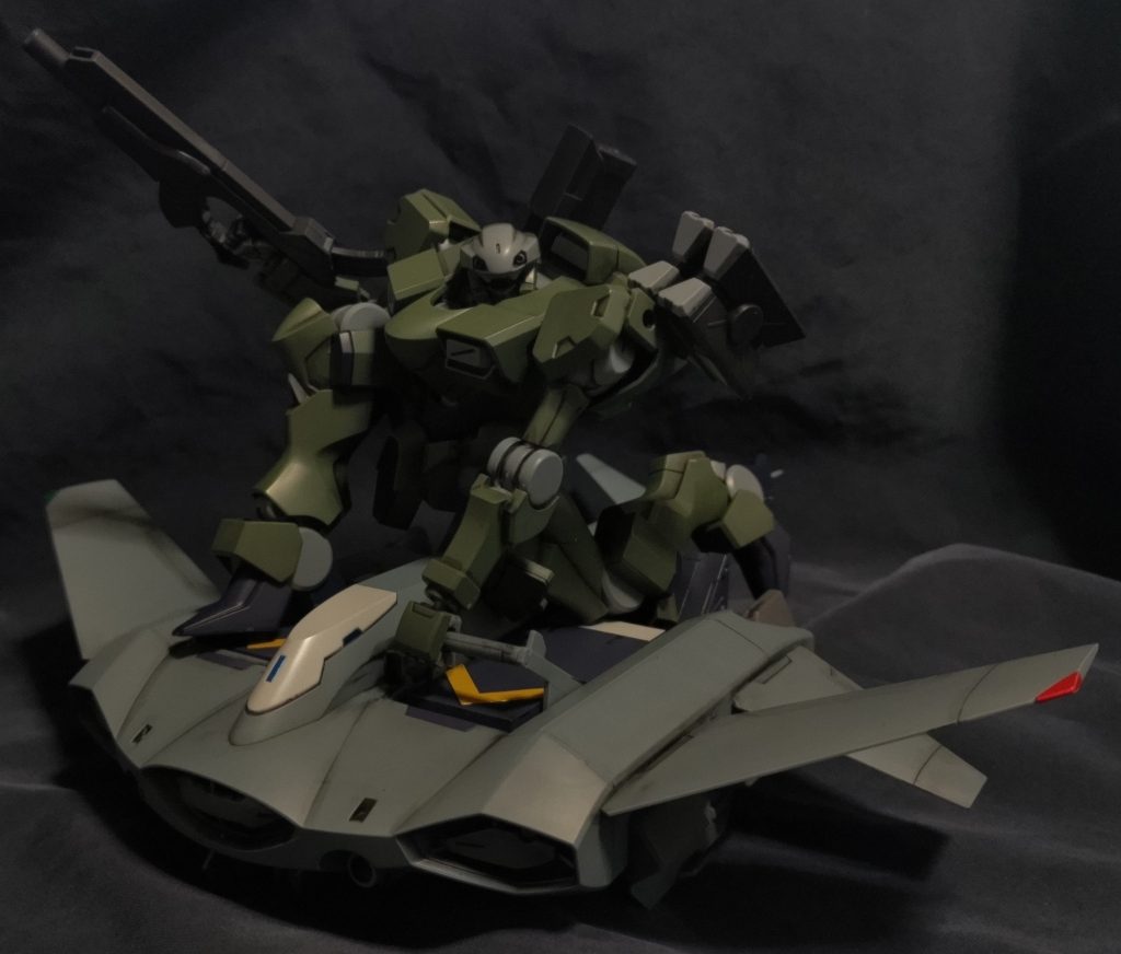 追記。制作工程ではありません。HGTWFMティックバランを組んだ（2023.9.24）ので、乗せてみました♪（笑）度々お目汚し失礼しました。