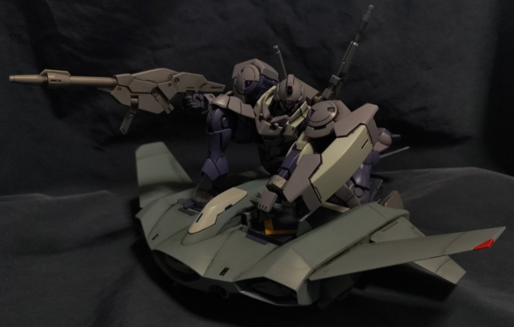 追記。制作工程ではありません。HGTWFMティックバランを組んだ（2023.9.24）ので、乗せてみました♪（笑）度々お目汚し失礼しました。 