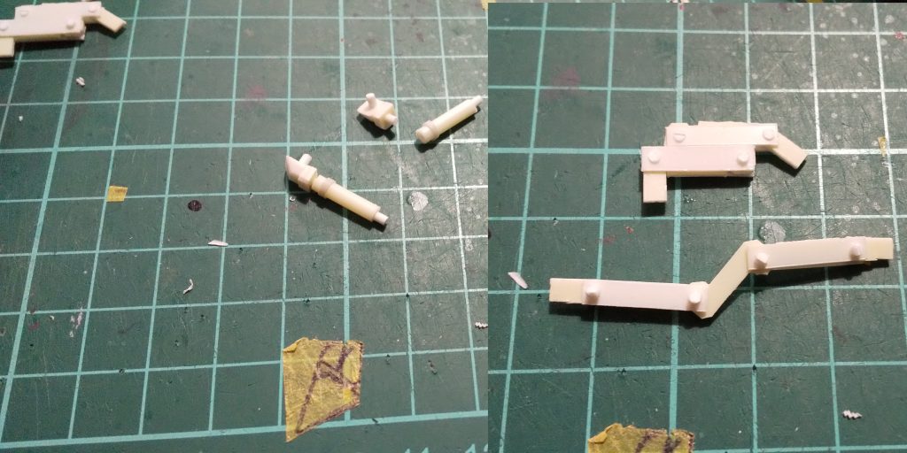 サーベルとサブアームほぼここだけで全工程のほとんどを費やしてます。サーベルは柄とラックを自作。取り外しできますが手に持たせることはできません