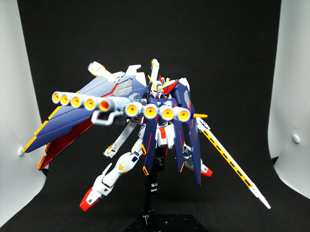 ピーコックスマッシャーを構えて。MGのパケ絵再現を意識してます。