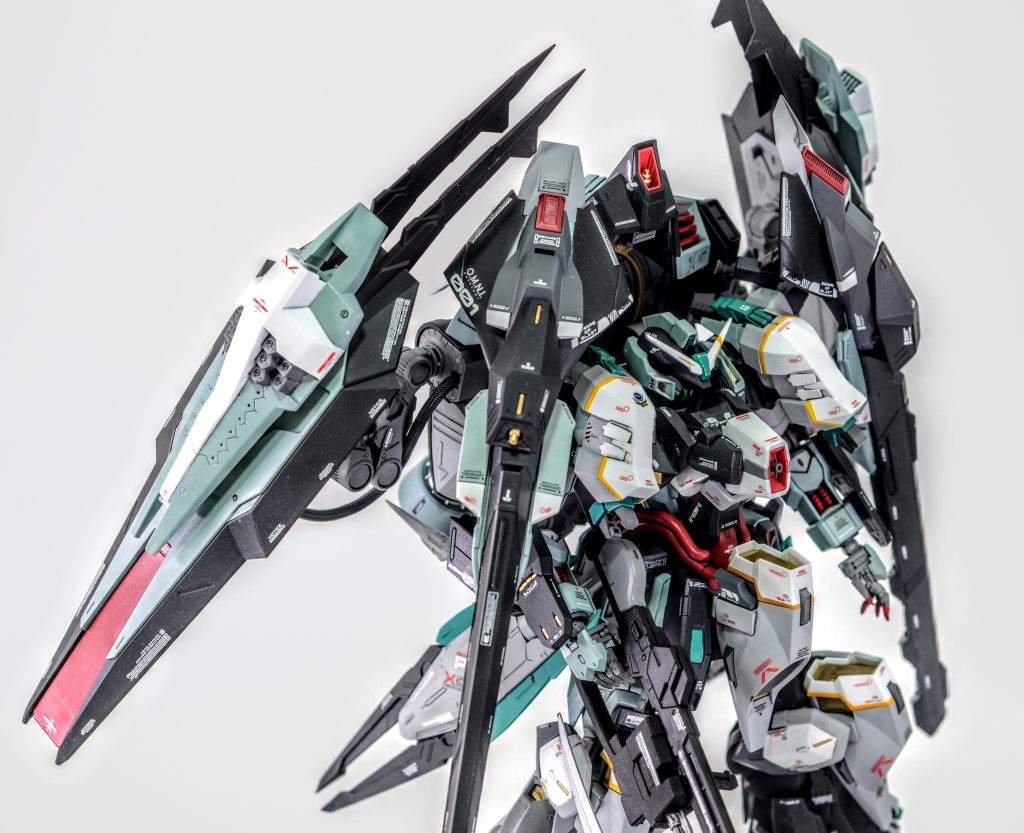 今回のコンセプトはラスボスっぽいフォビドゥンでした。宿敵デュエルのパーツも組み込んで設定的にも連合機として違和感がないように製作しました。ご覧頂きありがとうございました！