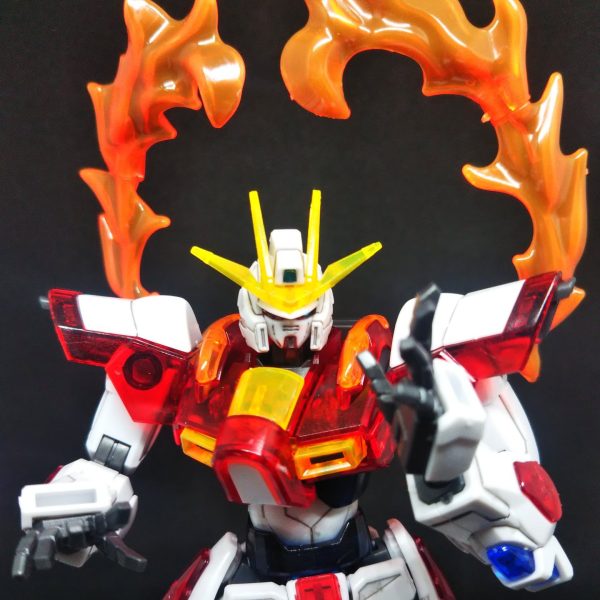 HGビルドバーニングガンダムソリッドクリア