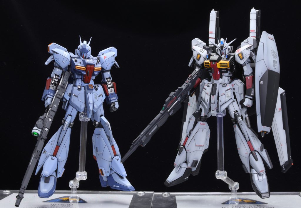 前作のリガズィと並べて基本構成は同じですが、重装備と化したので、雰囲気はかなり変わったと思います