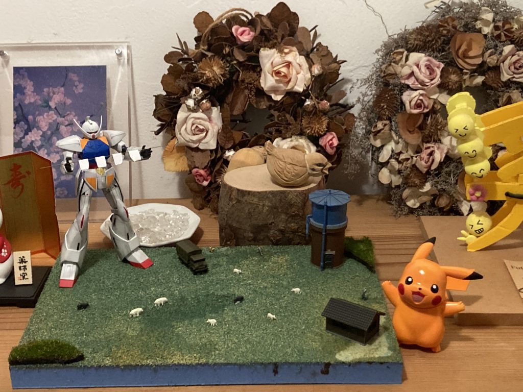 玄関に飾りました