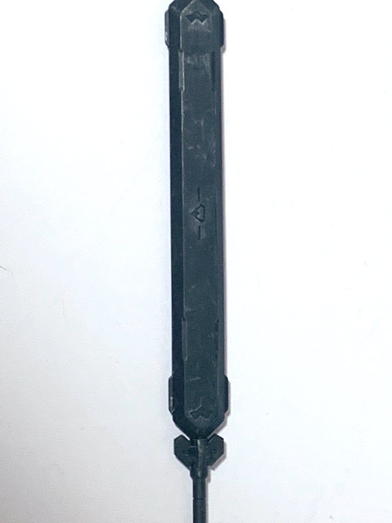 全体写真では少し分かりづらいですがメイスはドライブラシ処理です。