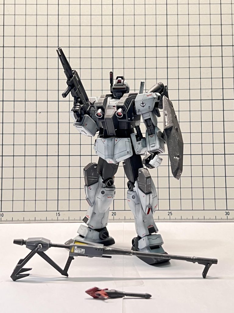 ジオラマに固定する前の記念写真。バトオベ2おなじみの武装構成です。