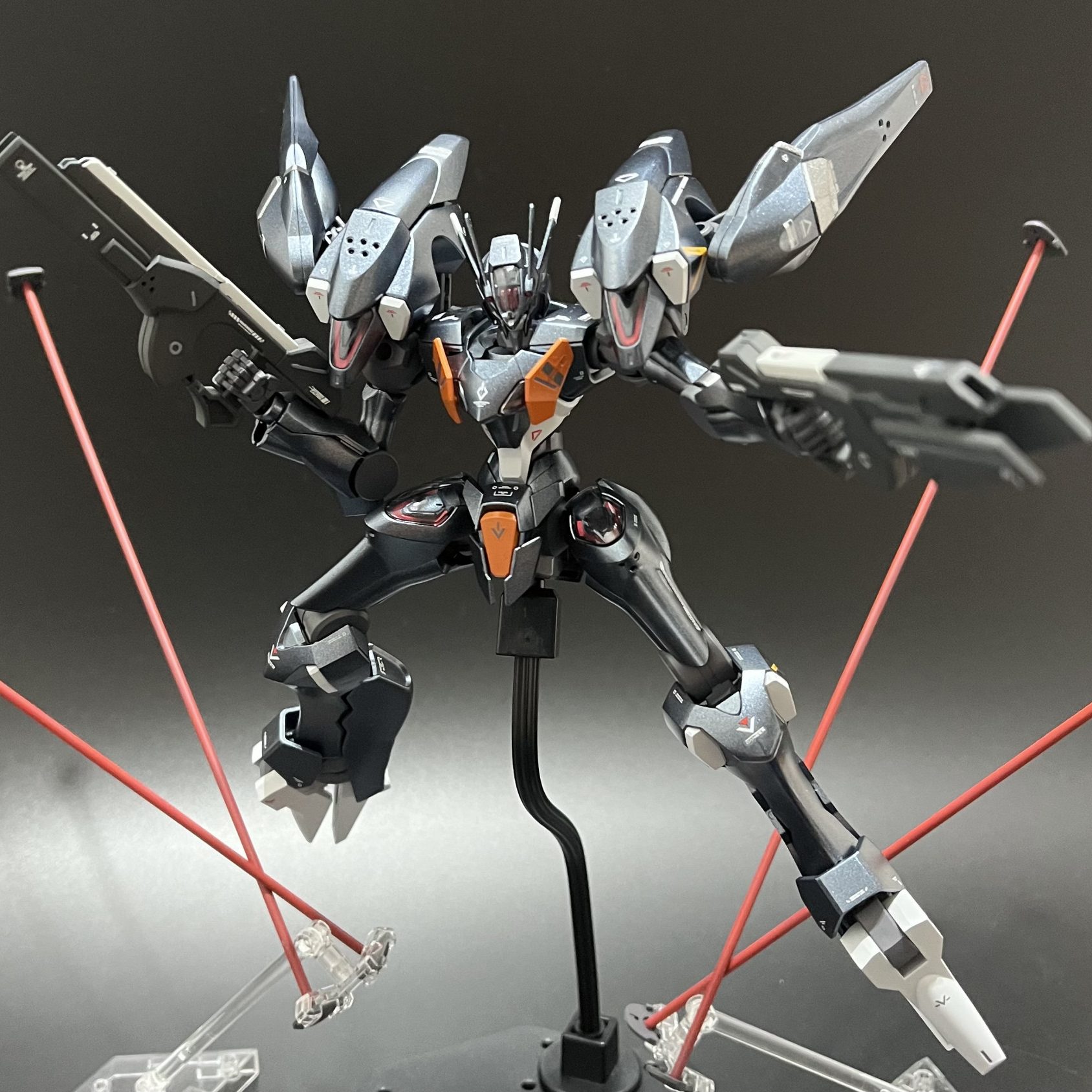 1/144 HG ガンダム ファラクト 改修 全塗装 完成品 エラン 水星の魔女