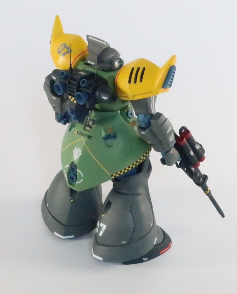 試験機ゆえに実戦に出ることはないはずであったが、ア・バオア・クーの最終決戦においては、本機も実戦に引きずり出されている。試験部隊の所属ゆえに、他の実戦部隊と隊列を組むこともなく、単機での出撃であった。