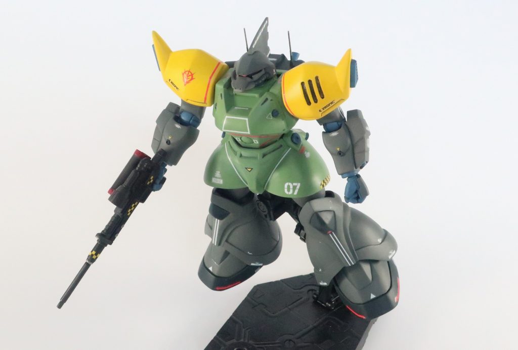 このように、半ば放り出された本機とパイロットの生還は絶望視されたというが、案に相違して生還している。しかも、ジムとボールを1機ずつ撃破という戦果を携えての生還であった。