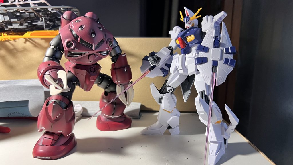 素組み、サイズ比較、MGズゴックとの