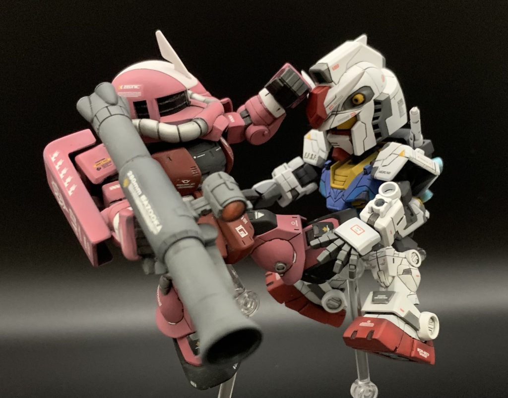 名シーンを再現。どぅ、い〜ん！て感じ。