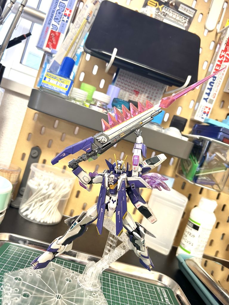 バーニングバースト+セーフティ解除高機動+高火力+高エネルギー消費奥の手だが使うと貯蔵量の半分近くエネルギーを食う諸刃の剣デカ過ぎて画角に収まりませんでした