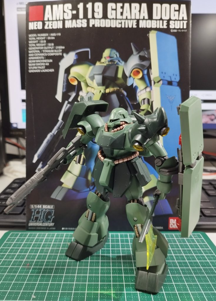 バーニアだけ塗装したほぼ素組み