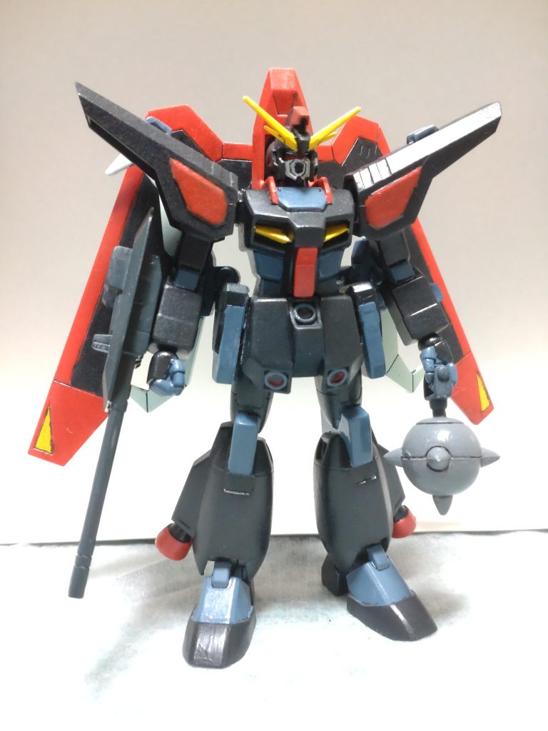 関節動きませんが、スタイルが良いキットです♪手首は交換して、後ハメ加工と、全身にでる合わせ目を丁寧に処理しました。ミョルニル(ハンマー)は付属しませんので、昔のフィギュアの物をリペイントして持たせてます。