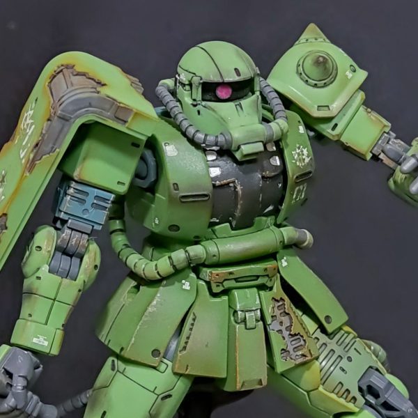 ドアン専用ザク（部分塗装ウェザリング）