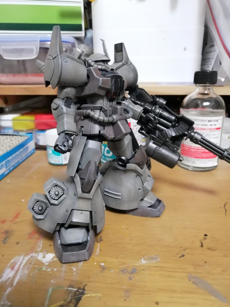 一旦完成にしていたのですが、物足りなくなり更に汚したものです。