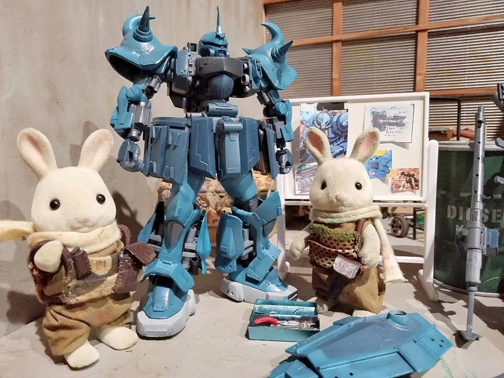 塗装はエアブラシと筆塗りです。スミ入れせずにウォッシングで仕上げてあります。